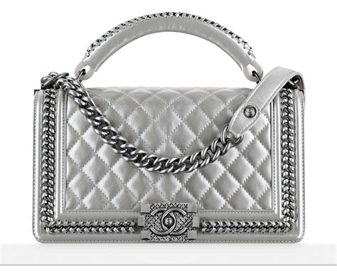 chanel boy silver hardware|chanel leather bag hardware.